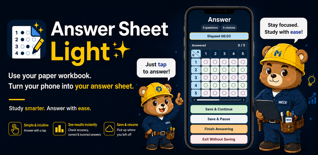 Answer Sheet Light