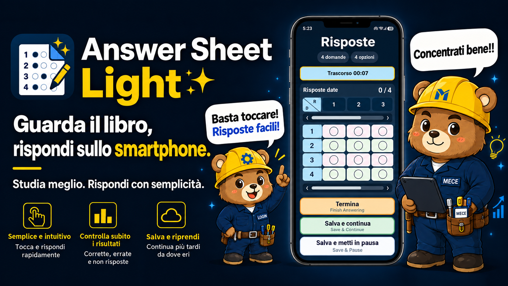 Answer Sheet Light