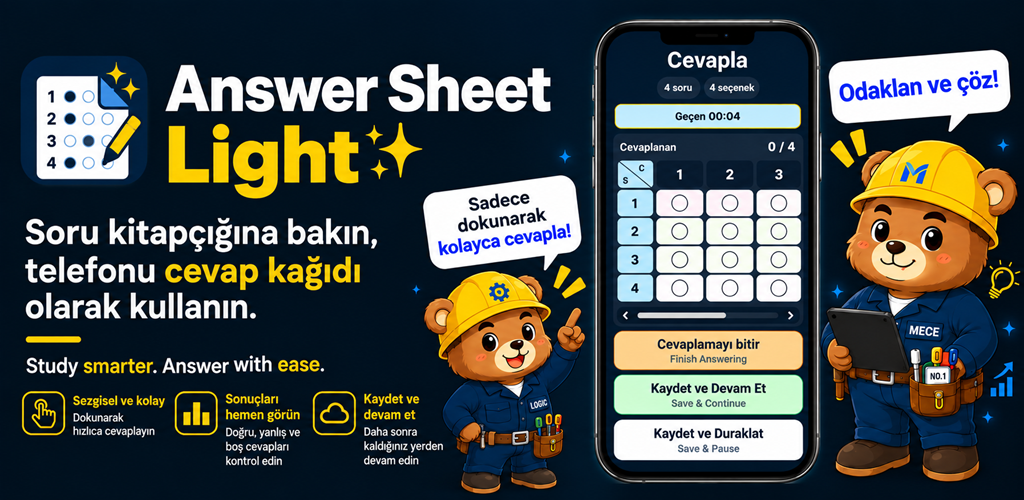 Answer Sheet Light